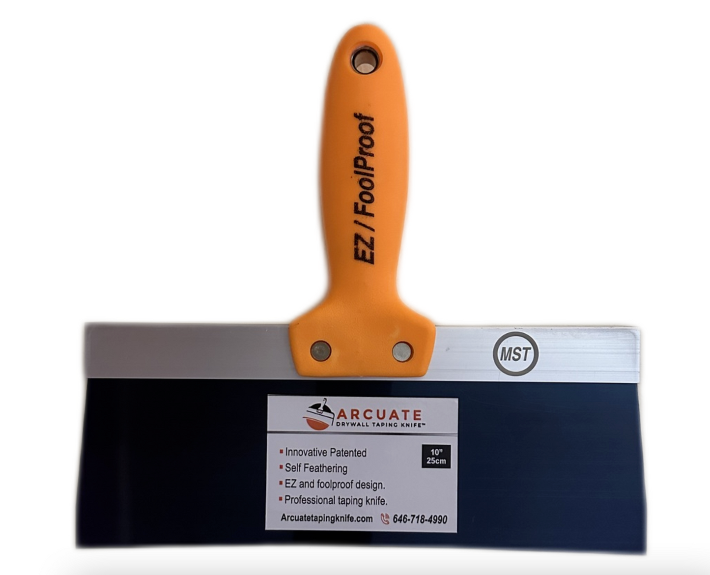 Arcuate 10 inch Blue Steel Taping Knife